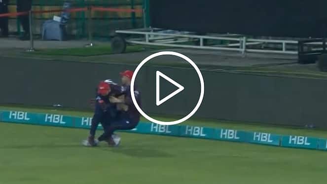 [Watch] Shadab Khan & Alex Hales Involved In A Deadly Collision During PSL 2024